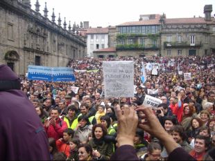 Manifestación a prol da normalización da lingua no ensino