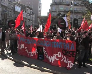 En SAntiago de Compostela, a concentración celebrouse na Praza de Galiza