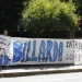 Pancarta que acompañou á manifestación