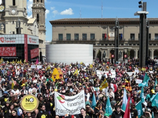 Marcha contra os transxénicos