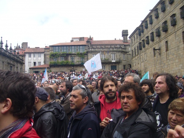 Manifestación polo dereito a vivirmos en galego